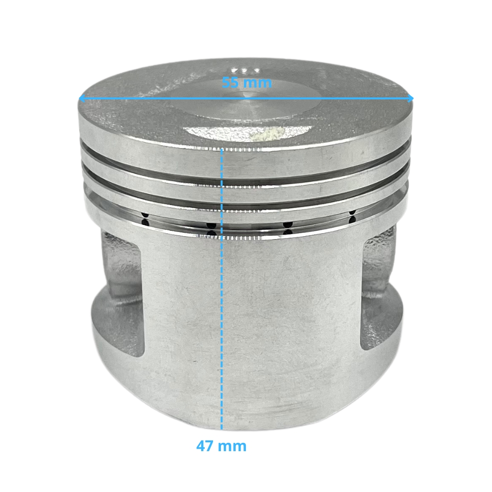 Piston 55X47mm (bulon 15mm) 140cc LIFAN-motosapollo.com